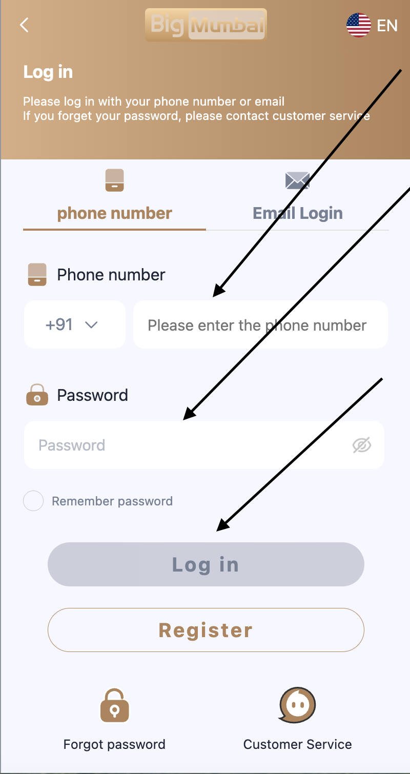 bigmumbai login guide